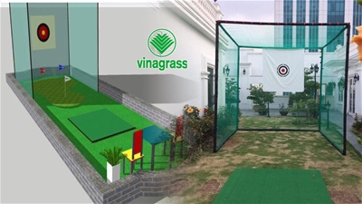 Golf practice mat