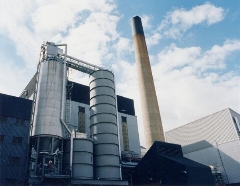 Refractory concrete for the incinerator