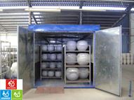 Powder coating line