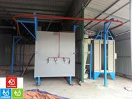 Powder coating line