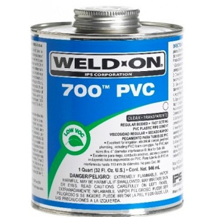 PVC plastic pipe adhesive weld-on 700
