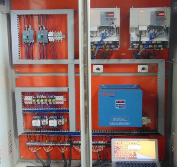 Rewind/unwind machine control panel