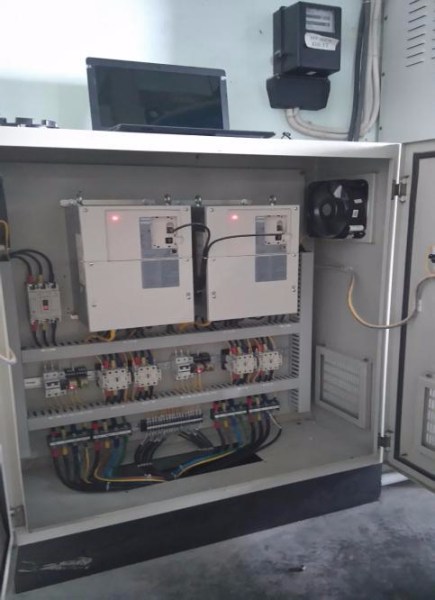 Air compressor control panel