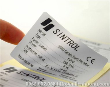 Decal label printing