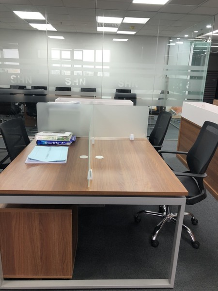 Office desks and chairs