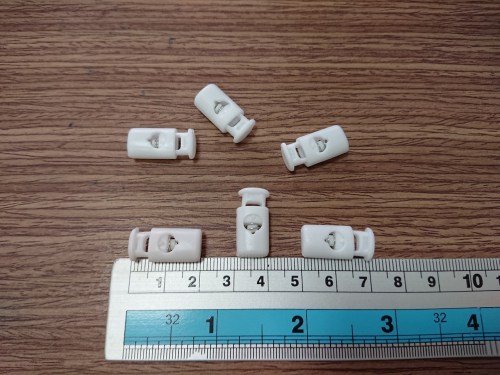 Medium Cord Lock - White