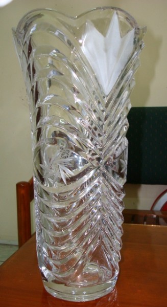 Crystal flower vase