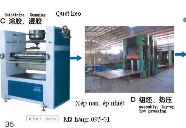 Bamboo lath building machine