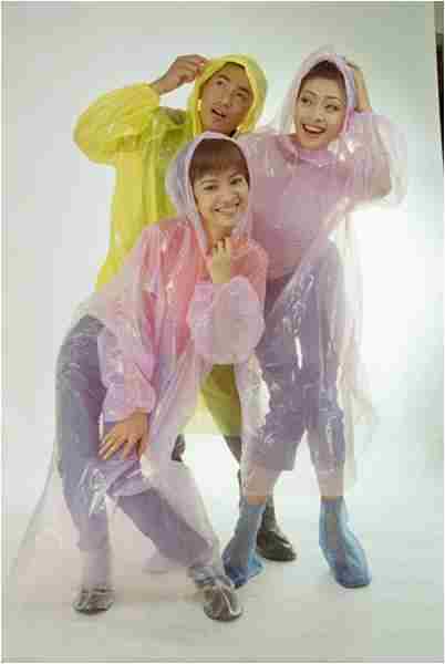 PE disposable raincoat