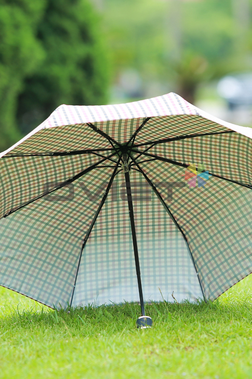 Three-fold umbrella