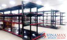 Black supermarket rack