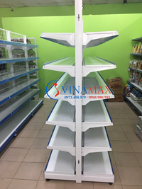 Double supermarket rack