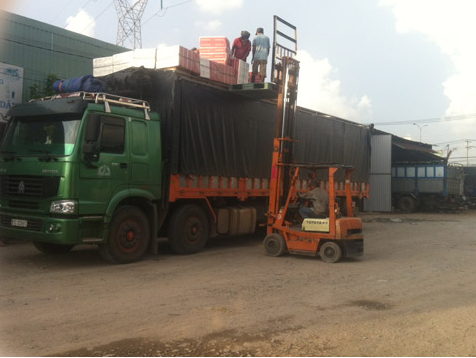 Cargo transport by truck