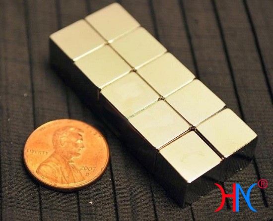 Block-shaped rare earth magnets (NdFeB)