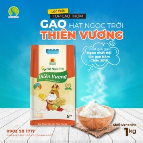 Hat Ngoc Troi Thien Vuong rice