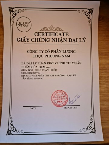Agent certificate