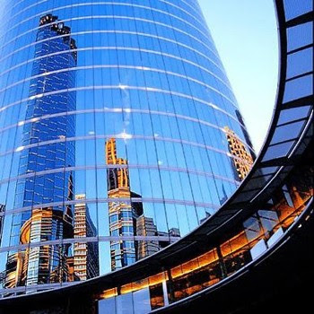 Aluminum glass facade