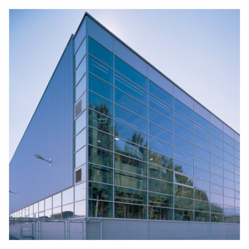 Aluminum glass facade