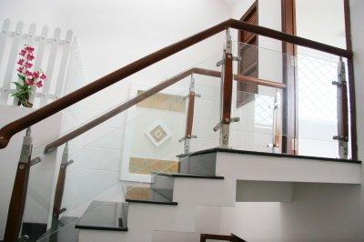 Glass stairs