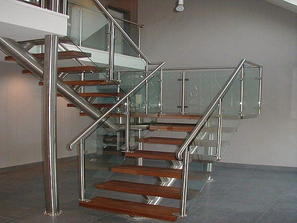 Glass stairs