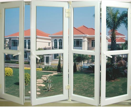 Aluminum glass door