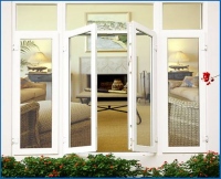 Aluminum glass door