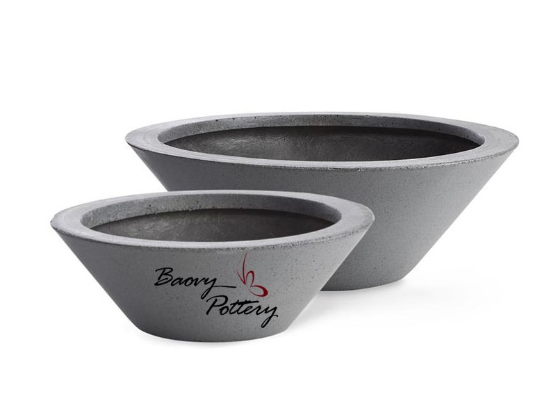 Large Fiberstone Bowl Planter