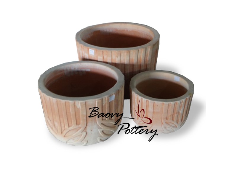 Round Bowl No Rim Terracotta Pots