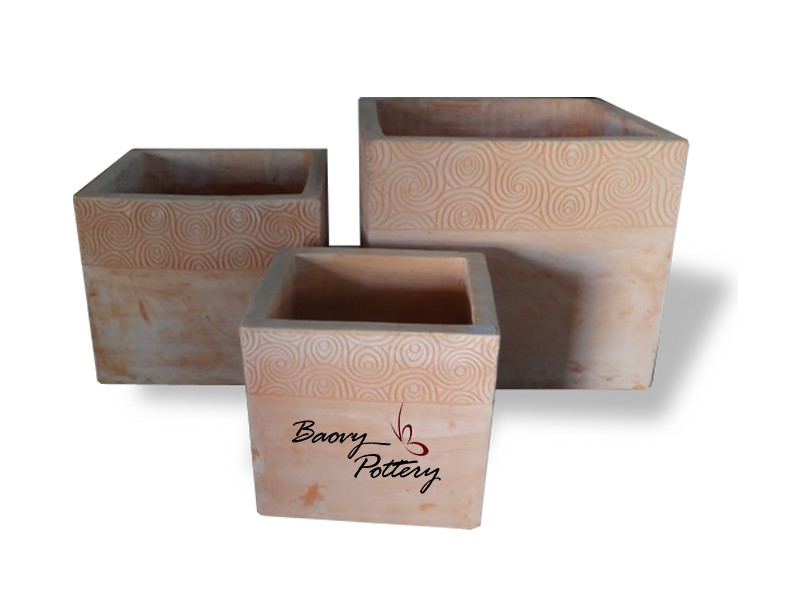 Square Terracotta Pots