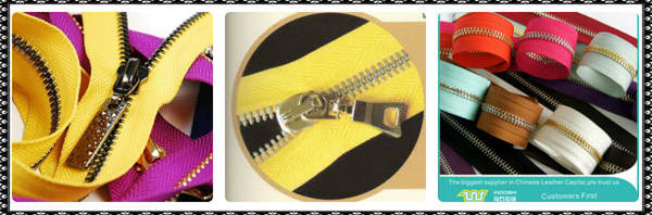 Metal zipper