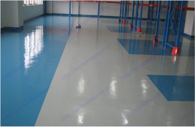 Epoxy paint avoid slippery