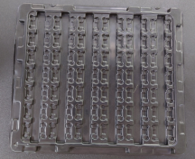 Shaped plastic tray