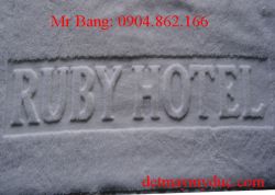 Hotel logo towels