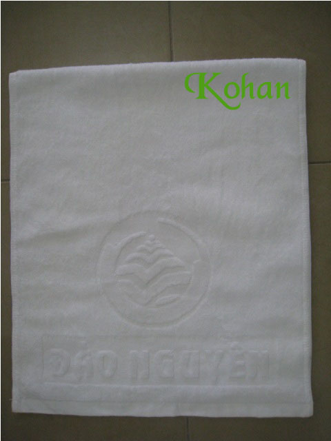 Logo embroidered towel