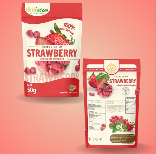 Freeze-dried strawberries