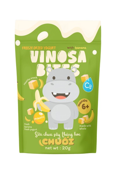 Freeze-dried banana yogurt