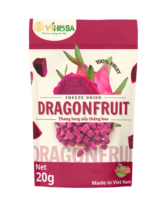 Freeze-dried dragon fruit