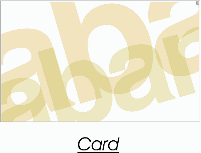 Card visit printing