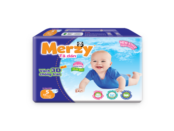 Merzy anti-spill 3D baby diapers