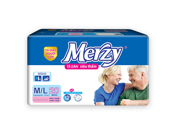 Merzy elderly diaper M/L