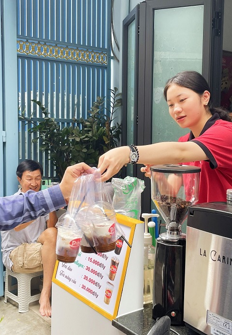 Take away coffee counter