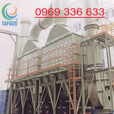 Cartridge waste smoke treatment system