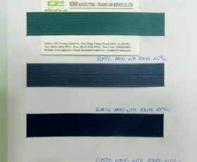 Dark color elastic band