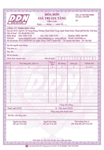Invoice printing