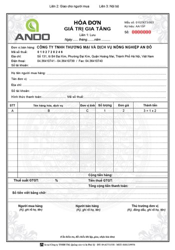 Invoice printing