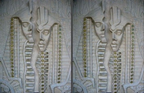 Gypsum relief sculpture