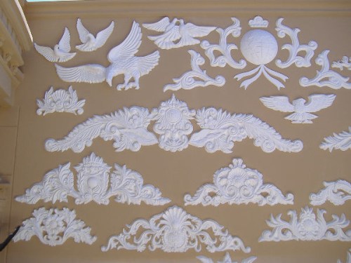 Gypsum relief sculpture