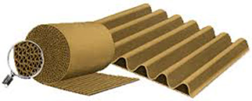 2-layer corrugated cardboard