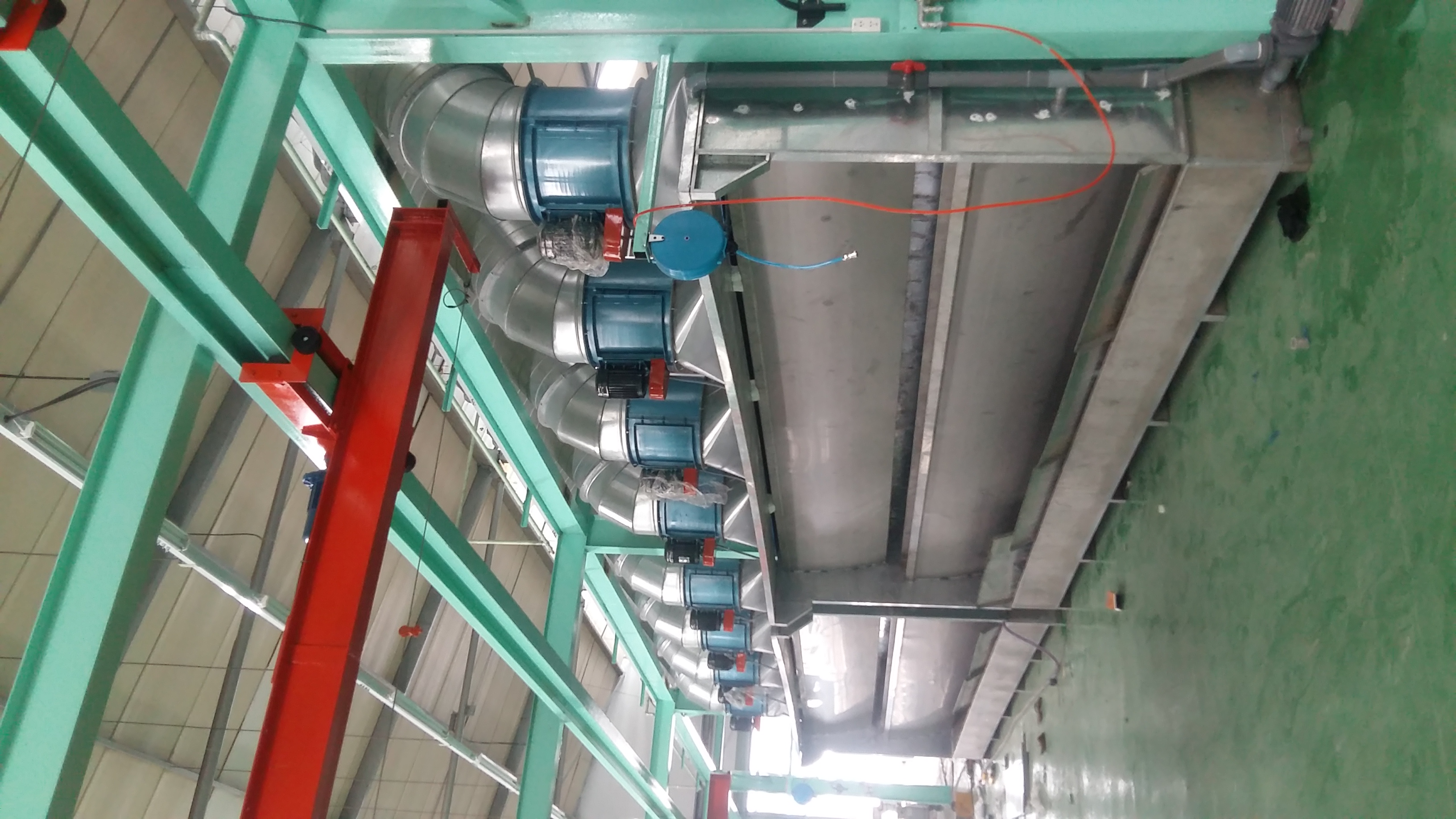 Powder coating line