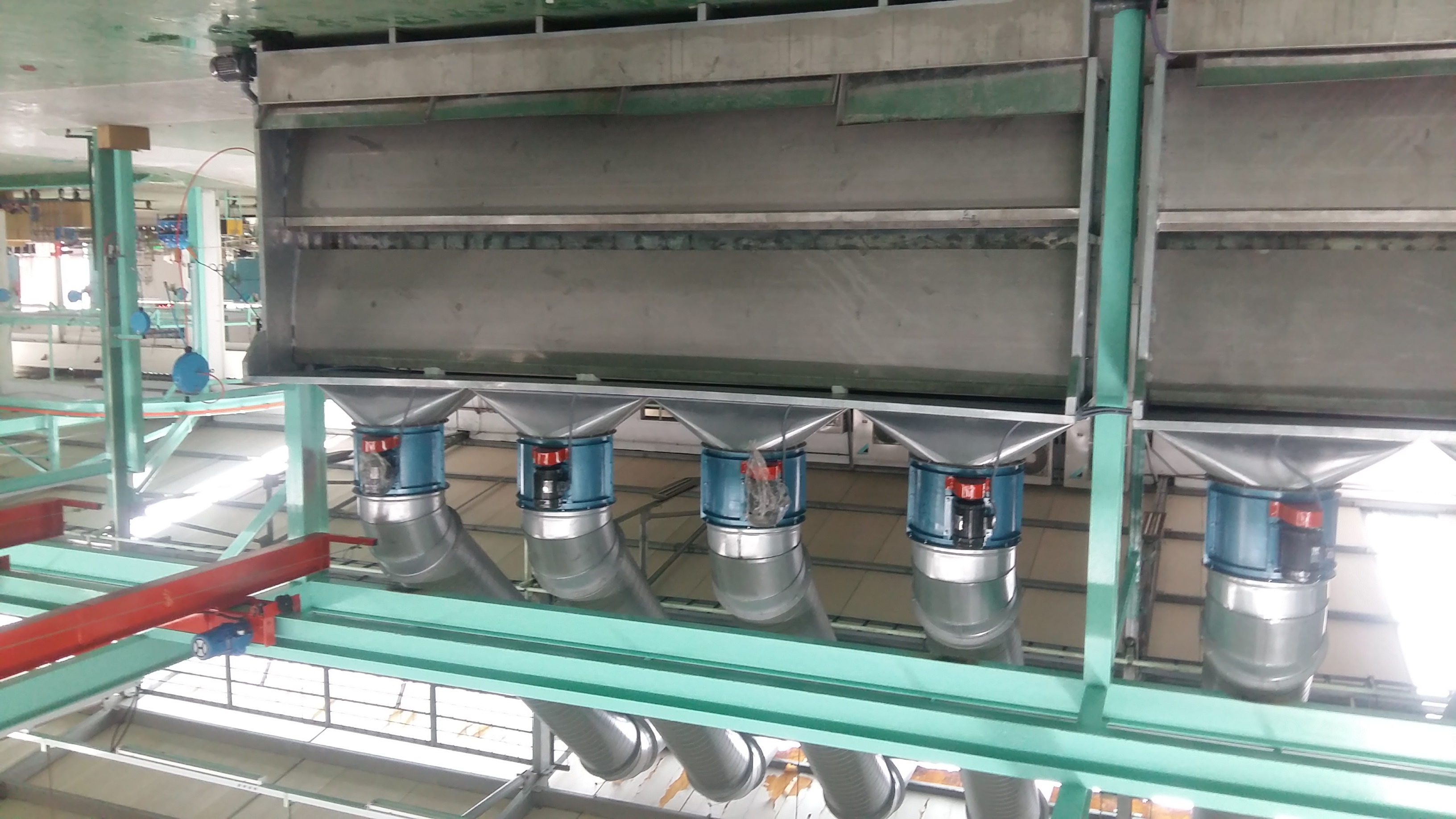 Powder coating line